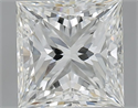 Natural Diamond 3.00 Carats, Princess with  Cut, I Color, VVS1 Clarity and Certified by GIA
