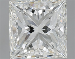 Picture of Natural Diamond 3.00 Carats, Princess with  Cut, I Color, VVS1 Clarity and Certified by GIA