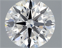 Natural Diamond 0.74 Carats, Round with Excellent Cut, D Color, SI1 Clarity and Certified by GIA