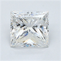 Natural Diamond 1.26 Carats, Princess with  Cut, F Color, VS1 Clarity and Certified by GIA
