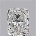 Natural Diamond 0.53 Carats, Radiant with  Cut, H Color, IF Clarity and Certified by GIA