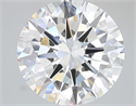 Lab Grown Diamond 5.02 Carats, Round with Excellent Cut, E Color, VVS2 Clarity and Certified by IGI