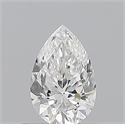 Diamante Natural 0.50 quilates, De pera , Color E, claridad VVS1 y certificado GIA
