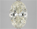 Natural Diamond 5.03 Carats, Oval with  Cut, K Color, SI2 Clarity and Certified by HRD