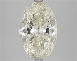 Picture of Natural Diamond 5.03 Carats, Oval with  Cut, K Color, SI2 Clarity and Certified by HRD