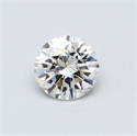 Diamante Natural 0.45 quilates, Redondo , Color J, claridad VVS2 y certificado GIA