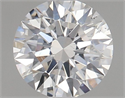 Natural Diamond 0.70 Carats, Round with Excellent Cut, F Color, SI2 Clarity and Certified by GIA