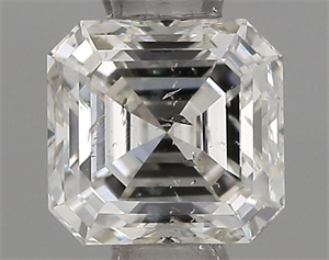 Foto Diamante Natural 0.51 quilates, Asscher , Color H, claridad SI2 y certificado IGI de