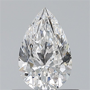 Picture of Natural Diamond 0.53 Carats, Pear with  Cut, F Color, VVS1 Clarity and Certified by GIA