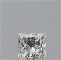 Natural Diamond 0.24 Carats, Princess with  Cut, E Color, VVS2 Clarity and Certified by GIA