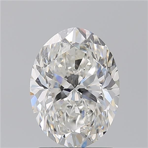 Foto Diamante Natural 2.01 quilates, Ovalado , Color G, claridad SI1 y certificado GIA de