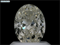 Natural Diamond 0.90 Carats, Oval with  Cut, K Color, VS2 Clarity and Certified by GIA
