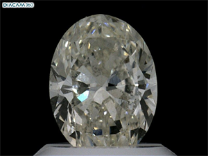 Picture of Natural Diamond 0.90 Carats, Oval with  Cut, K Color, VS2 Clarity and Certified by GIA