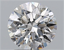 Natural Diamond 1.71 Carats, Round with Excellent Cut, E Color, VVS1 Clarity and Certified by GIA