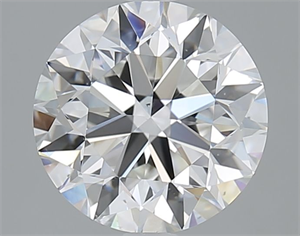 Picture of Natural Diamond 2.51 Carats, Round with Very Good Cut, F Color, VS2 Clarity and Certified by GIA