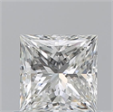 Natural Diamond 0.82 Carats, Princess with  Cut, I Color, VVS1 Clarity and Certified by GIA