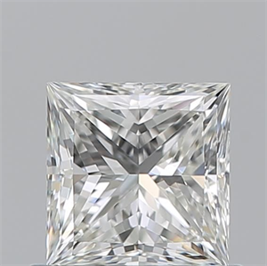 Picture of Natural Diamond 0.82 Carats, Princess with  Cut, I Color, VVS1 Clarity and Certified by GIA