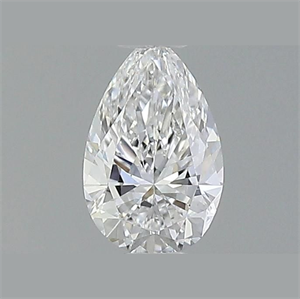 Picture of Natural Diamond 0.55 Carats, Pear with  Cut, E Color, VVS1 Clarity and Certified by GIA