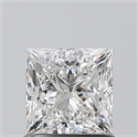 Natural Diamond 1.01 Carats, Princess with  Cut, F Color, VVS2 Clarity and Certified by GIA