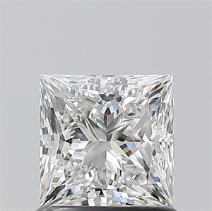 Picture of Natural Diamond 1.01 Carats, Princess with  Cut, F Color, VVS2 Clarity and Certified by GIA