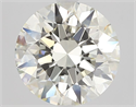 Natural Diamond 2.01 Carats, Round with Excellent Cut, L Color, VVS1 Clarity and Certified by GIA