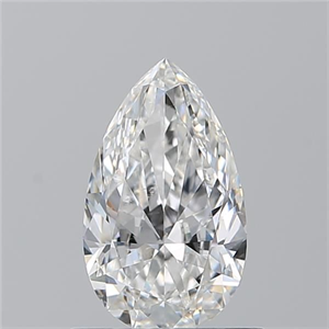 Picture of Natural Diamond 0.80 Carats, Pear with  Cut, F Color, SI1 Clarity and Certified by GIA