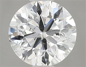 Picture of Natural Diamond 0.90 Carats, Round with Very Good Cut, F Color, SI2 Clarity and Certified by HRD