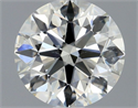 Natural Diamond 0.70 Carats, Round with Excellent Cut, K Color, SI2 Clarity and Certified by GIA