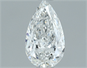 Natural Diamond 0.50 Carats, Pear with  Cut, E Color, SI2 Clarity and Certified by GIA