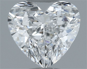 Picture of Natural Diamond 0.50 Carats, Heart with  Cut, E Color, SI1 Clarity and Certified by GIA