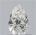 Natural Diamond 0.50 Carats, Pear with  Cut, G Color, VVS2 Clarity and Certified by GIA