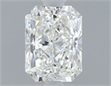 Natural Diamond 0.50 Carats, Radiant with  Cut, H Color, VVS1 Clarity and Certified by GIA
