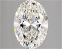 Natural Diamond 3.01 Carats, Oval with  Cut, H Color, SI1 Clarity and Certified by GIA