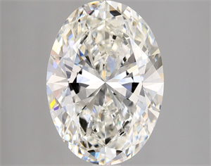 Picture of Natural Diamond 3.01 Carats, Oval with  Cut, H Color, SI1 Clarity and Certified by GIA