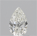 Natural Diamond 0.61 Carats, Pear with  Cut, H Color, VS2 Clarity and Certified by GIA