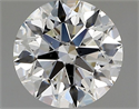 Natural Diamond 1.21 Carats, Round with Excellent Cut, I Color, SI1 Clarity and Certified by GIA