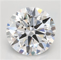 Lab Grown Diamond 2.85 Carats, Round with Ideal Cut, D Color, VVS1 Clarity and Certified by IGI