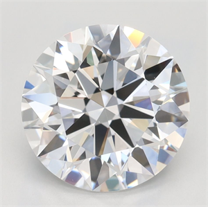 Picture of Lab Grown Diamond 2.85 Carats, Round with Ideal Cut, D Color, VVS1 Clarity and Certified by IGI