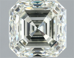 Picture of Natural Diamond 3.02 Carats, Asscher with  Cut, I Color, VS2 Clarity and Certified by IGI