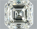 Natural Diamond 3.02 Carats, Asscher with  Cut, I Color, VS2 Clarity and Certified by IGI