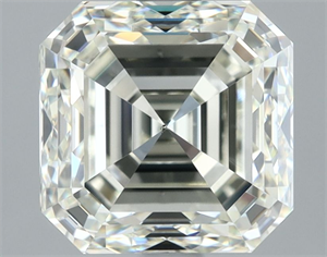 Picture of Natural Diamond 3.02 Carats, Asscher with  Cut, I Color, VS2 Clarity and Certified by IGI