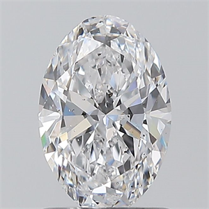 Picture of Natural Diamond 1.01 Carats, Oval with  Cut, D Color, SI2 Clarity and Certified by GIA