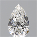 Diamante Natural 0.75 quilates, De pera , Color G, claridad VS2 y certificado GIA