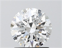 Lab Grown Diamond 1.28 Carats, Round with Excellent Cut, D Color, VS1 Clarity and Certified by IGI