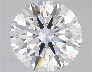 Picture of Lab Grown Diamond 4.09 Carats, Round with Ideal Cut, D Color, VVS2 Clarity and Certified by IGI
