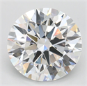 Lab Grown Diamond 3.02 Carats, Round with Ideal Cut, D Color, VVS1 Clarity and Certified by IGI