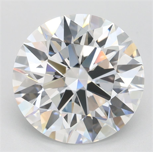 Picture of Lab Grown Diamond 3.02 Carats, Round with Ideal Cut, D Color, VVS1 Clarity and Certified by IGI
