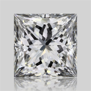 Picture of Natural Diamond 1.20 Carats, Princess with  Cut, G Color, VS2 Clarity and Certified by GIA