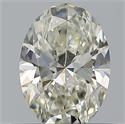 Natural Diamond 0.52 Carats, Oval with  Cut, H Color, VVS1 Clarity and Certified by IGI