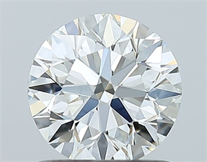 Picture of Natural Diamond 0.90 Carats, Round with Excellent Cut, J Color, VVS1 Clarity and Certified by GIA